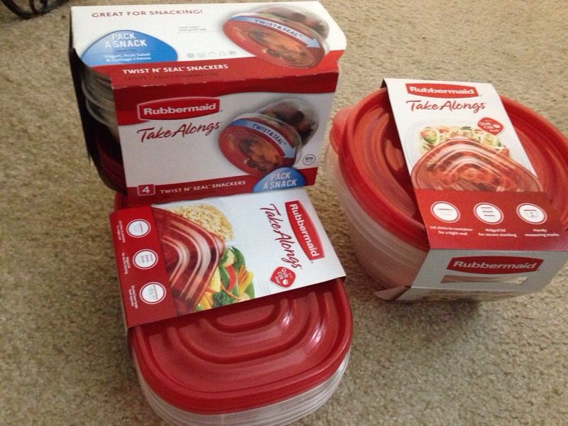 ******* 3 sets Rubbermaid Take Alongs. See all the pictures