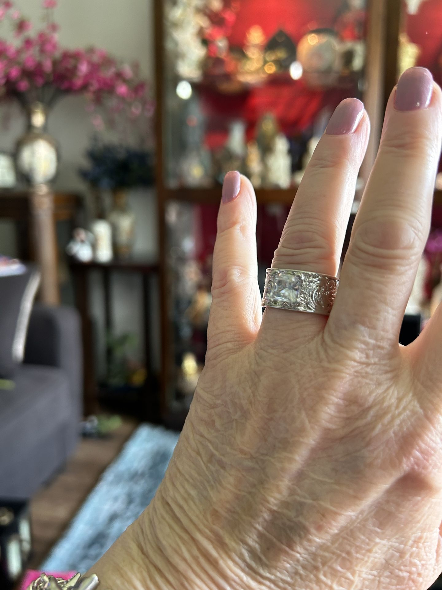 🌺Beautiful Sterling Silver Zirconia Gemstone Rings Sizes 5-10 