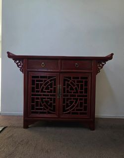 Chinese Altar-Style Console Cabinet