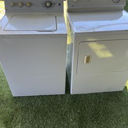 GE washer and Maytag dryer