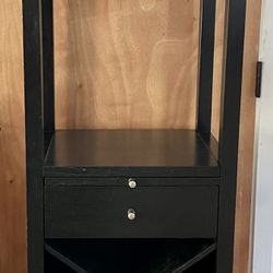 Crate And Barrel Wooden Wine Rack/bar 