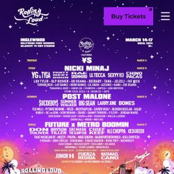 Rolling Loud 4 Day Wristbands