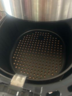 Air fryer gray and black