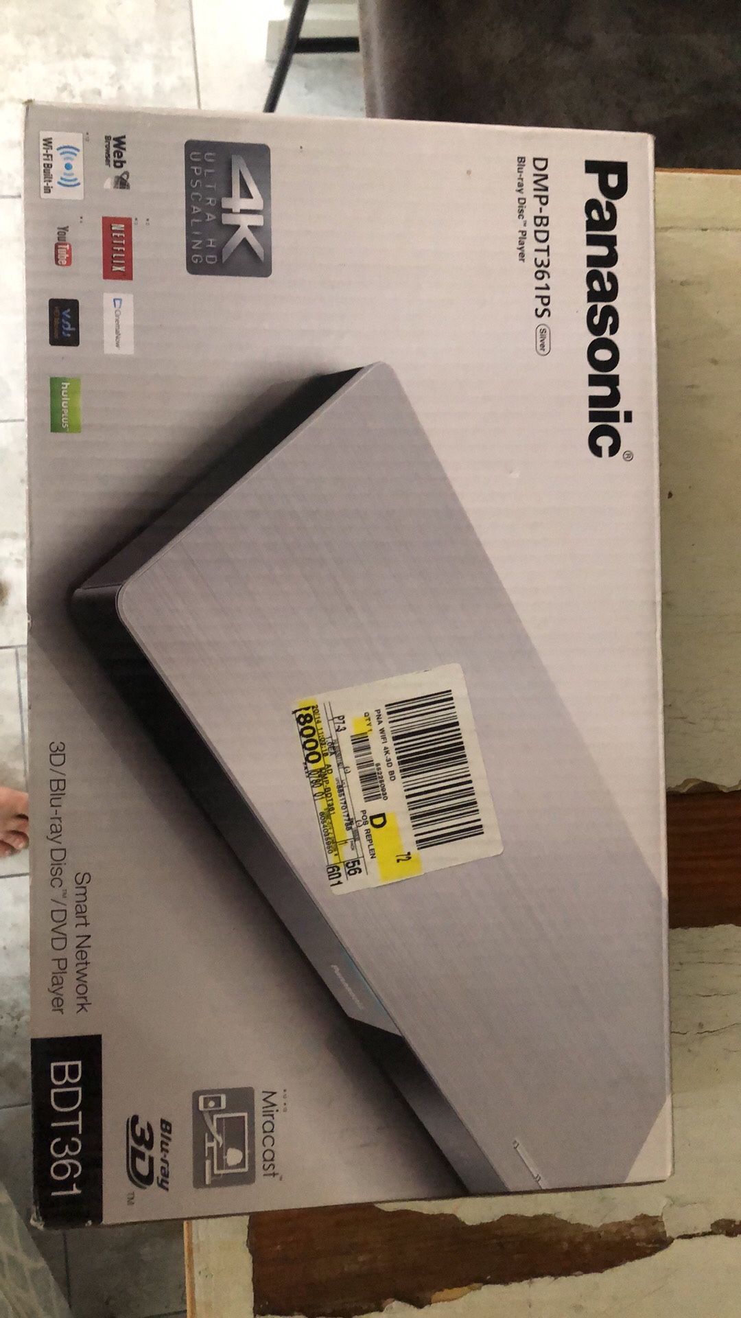 Panasonic 4k Smart blu ray Player With Approx 60 Blu-ray And Dvds