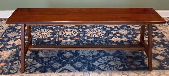 West Elm Mid-Century A-Frame Bench 52" — Walnut