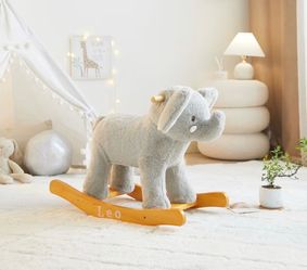 Little Nest Toddler Elephant Plush Rocker Chair