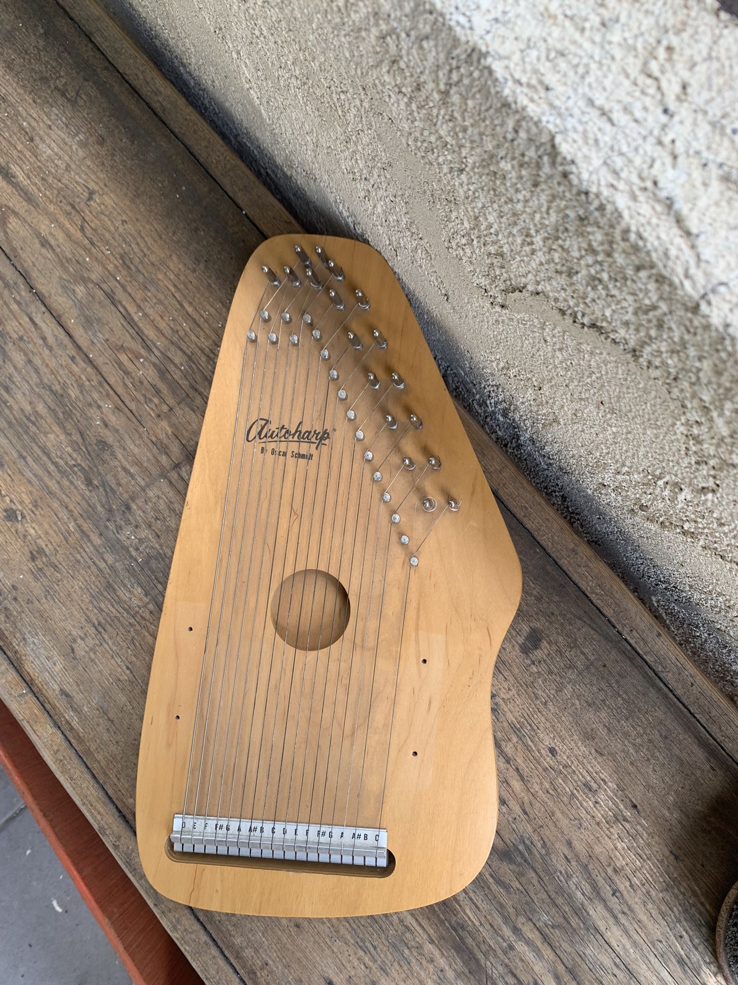 Vintage For parts Oscar Schmidt Autoharp 18 string Musical instrument Harp Collectible