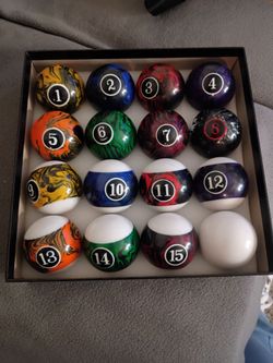 POOL BALLS.