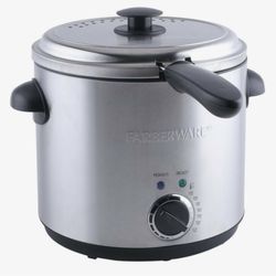 Farberware Clear Round Capacity Stainless Steel Detachable Basket Deep Fryer