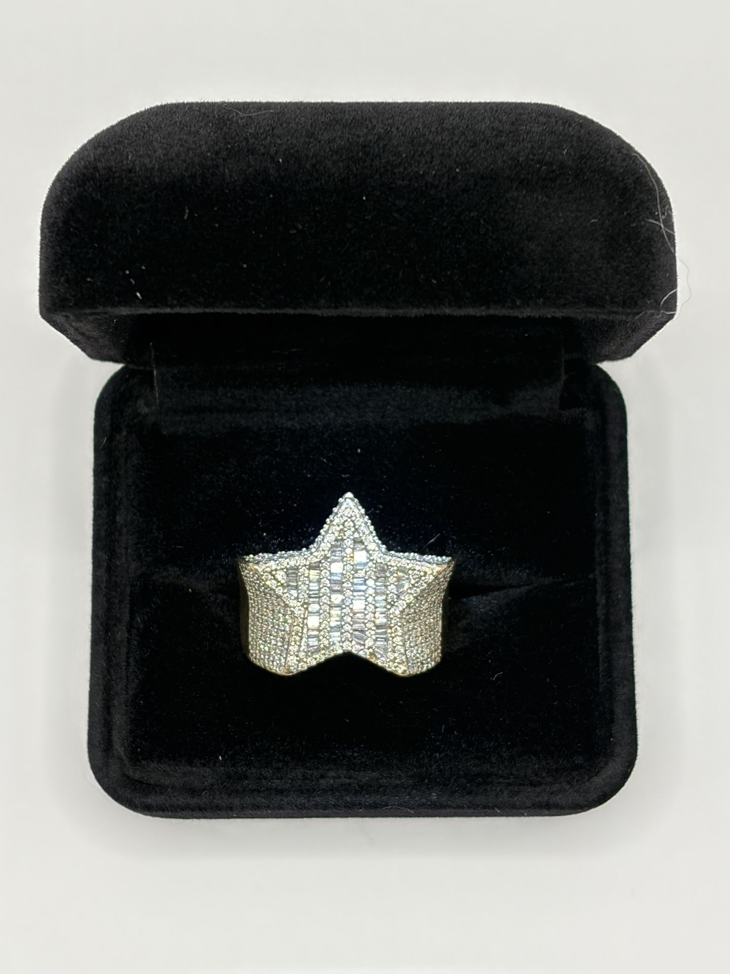 Natural Diamonds on 10K White Gold Ring