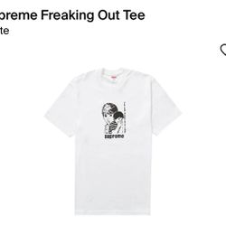Supreme Freaking Out Tee. Sz Large (white)