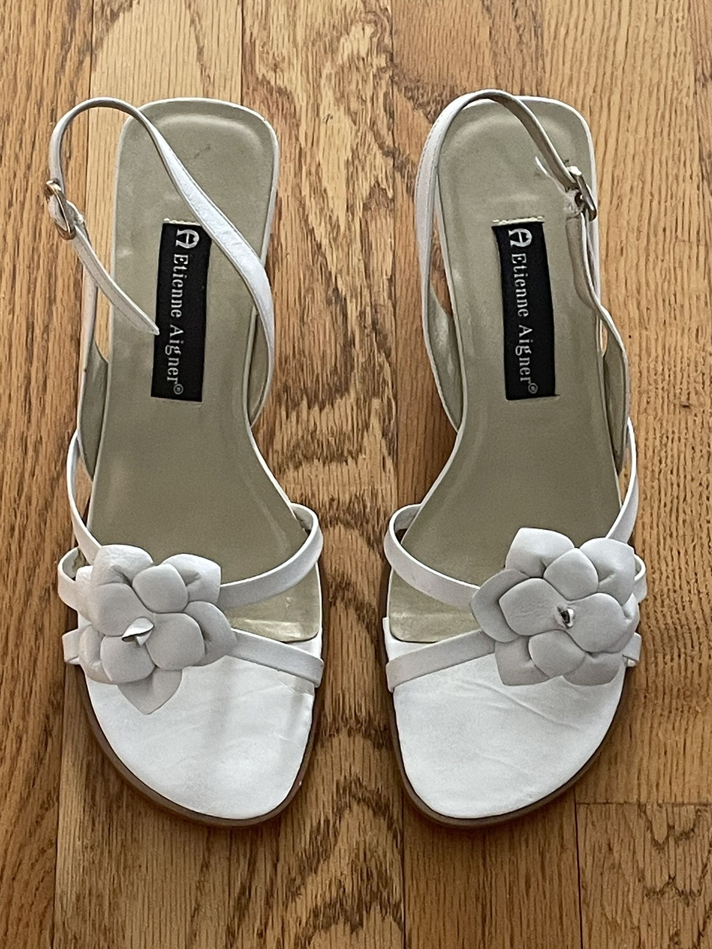 White Dress Sandals - Etienne Aigner