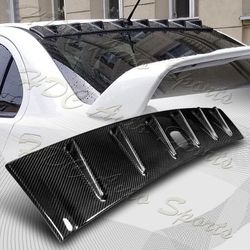For 08-15 Evolution X Carbon Fiber Vortex Generator Roof Spoiler W/Antenna 5x6cm -(2-SPR-A-013-RCF
