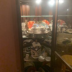 A Glass Corner Wall Unit