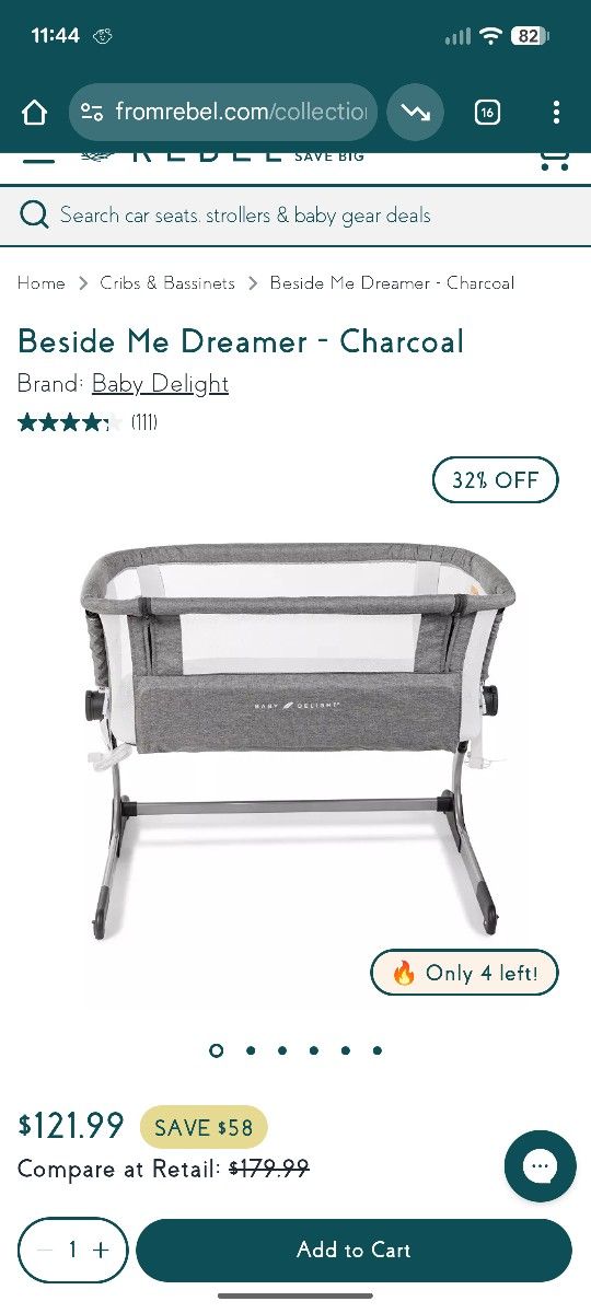Bassinet- Baby Delight Beside Me Dreamer 