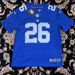 Giants Saquon Barkley Nike Royal Game Jersey