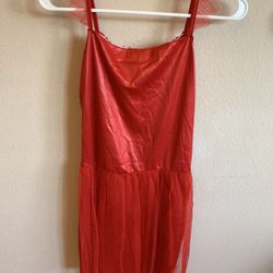 Girls red devil Halloween costume large 10-12