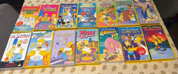 The Simpsons VHS Lot 12 Rare PAL UK Collection Too Hot For TV Vintage