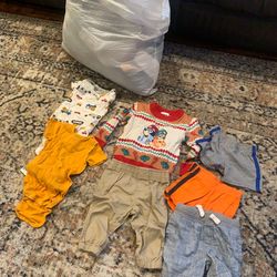 Boys 12 to 18 months clothes big bag