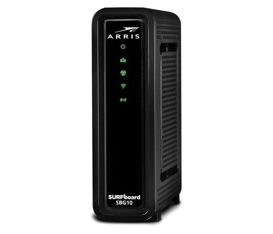 ARRIS SURFboard SBG10 DOCSIS 3.0 16 x 4 Gigabit Cable Modem & AC1600 Wi-Fi Router , Comcast Xfinity, Cox, Spectrum, 400 Mbps Max Internet Speeds