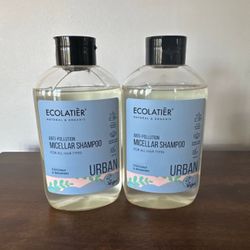 2- Ecolatier Micellar Anti-Pollution Coconut Shampoo- Coconut Oil 20.3 fl oz