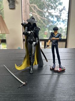 Vintage 2000s Anime Figures - Vampire Hunter D Bloodlust & Cowboy Bebop Spike Spiegel