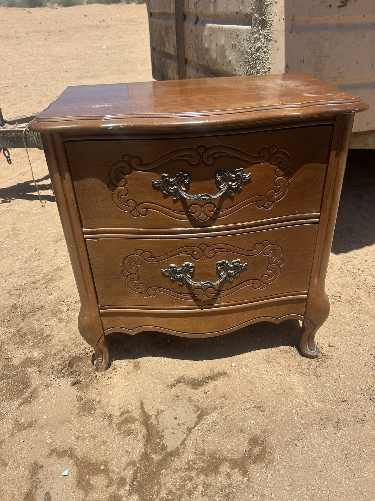 Night Stand End Table Small Dresser Cabinet Refurbishing Project