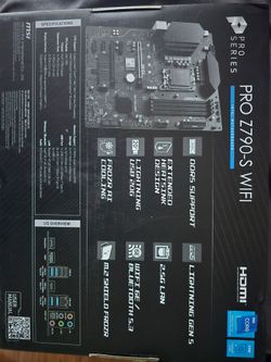 MSI Z790-S PRO WIFI motherboard & I9-14900K CPU
