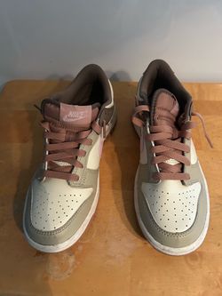 Nike Sneakers Size 5Y Color Desert Khaki and Pink Foam