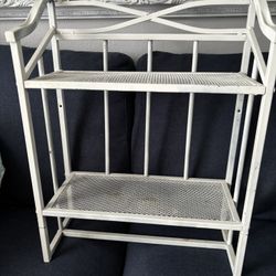 2-Tier Metal Wall Mount Storage Shelf/Rack