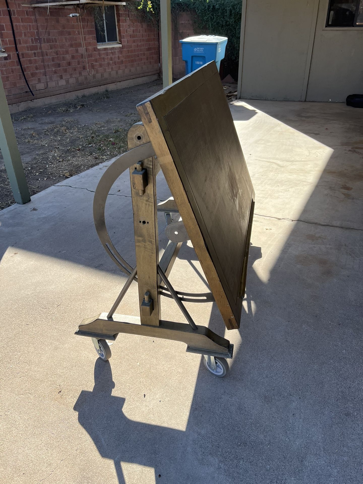 World Market Wood Drafting Table