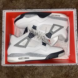 Jordan 4 White Cements Size 12