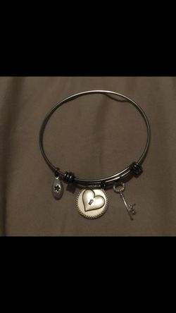 Stainless steel charm bracelet