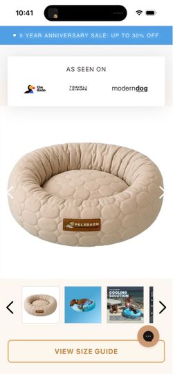 Pelsbarn Cooling Donut Bed - BRAND NEW