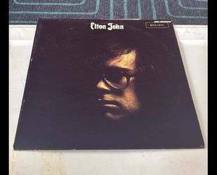 ELTON JOHN Self-Titled Debut Vinyl LP Album 1969 HTF w/MCA-1614 Cover Stamp