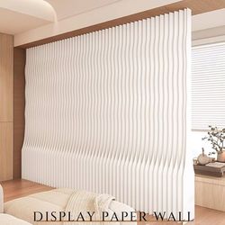 Flexible Paper Screen Room Divider, Foldable and Retractable Partition Wall, Suitable for Office and Commercial Use (9.8 x 5.9 ft/9.8 x 5.9 feet)