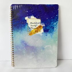 Undated Daily Planner Spiral Notebook Productivity Journal Schedule Organizer