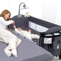 5 - in -1 Baby Bassinet Bedside Cribs