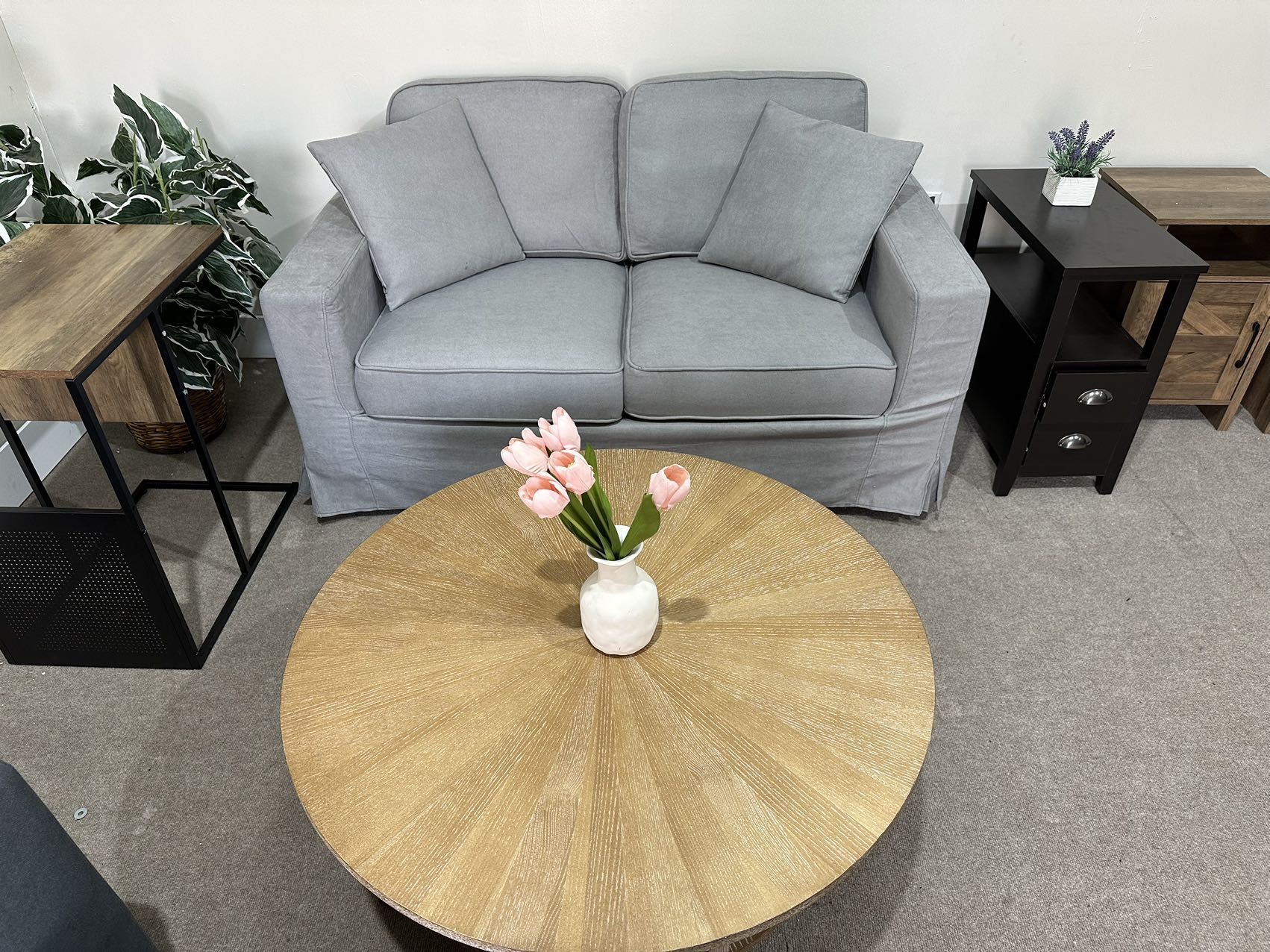 Brand new 58" Fabric Modern Loveseat Sofa & Couch, Metal Frame, 2 Seater Couch for Small Space