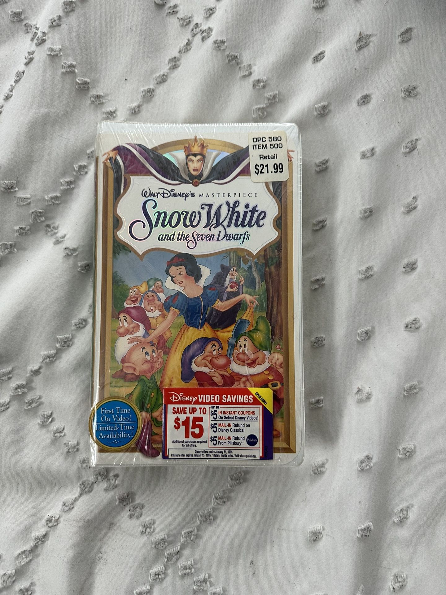 Snow White And The Seven Dwarfs Collectors Edition VHS 1994 In Original Packaging