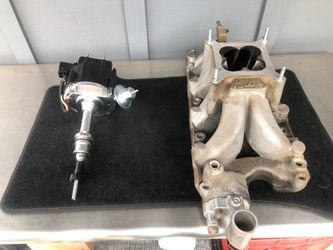Ford aluminum intake and HEI distributor