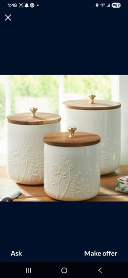 JUEGO DE 3 BOTES WILDFLOWER 