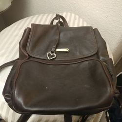 Purse Backpack Style Dark Brown