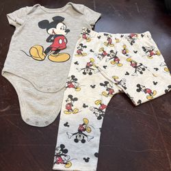 Mickey Mouse Outfit For Baby 6-9 Months