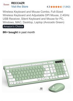 Wireless keyboard and mouse combo