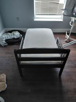 Toddler bed and mattress