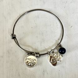 Footnotes Silver Charm Bracelet 