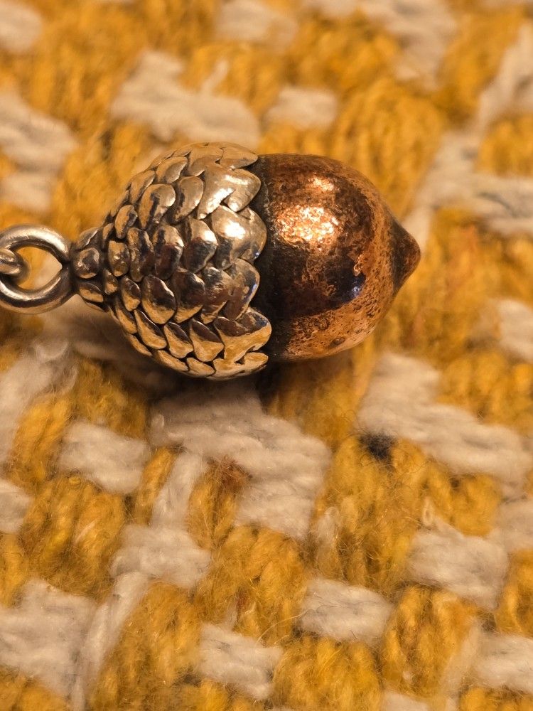 Brass James Avery Acorn Retired Charm
