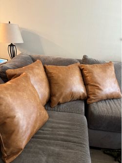 Leather Couch Pillows