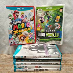 Nintendo Wii U 7 Game Bundle Super Mario 3D World New Super Luigi U